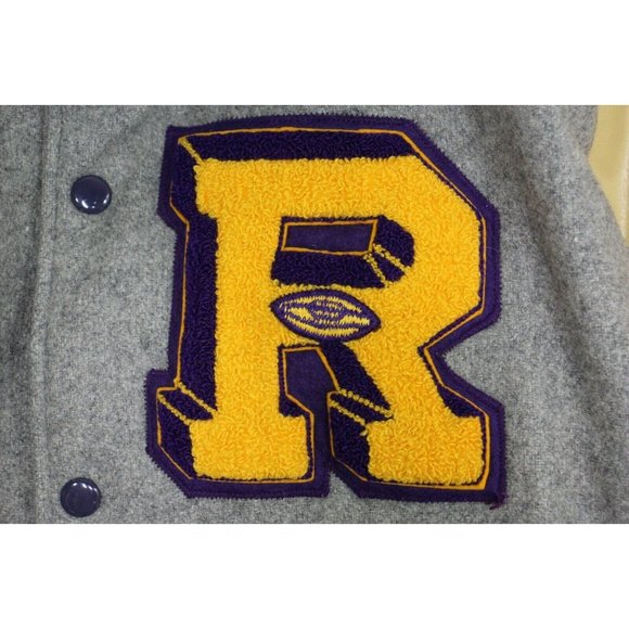 Vintage Unbranded Mens Varsity Jacket N659 - Picture 7 of 11